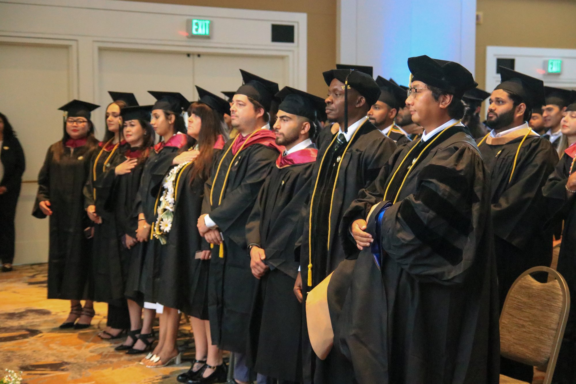 CalMU graduates processing into commencement ceremony