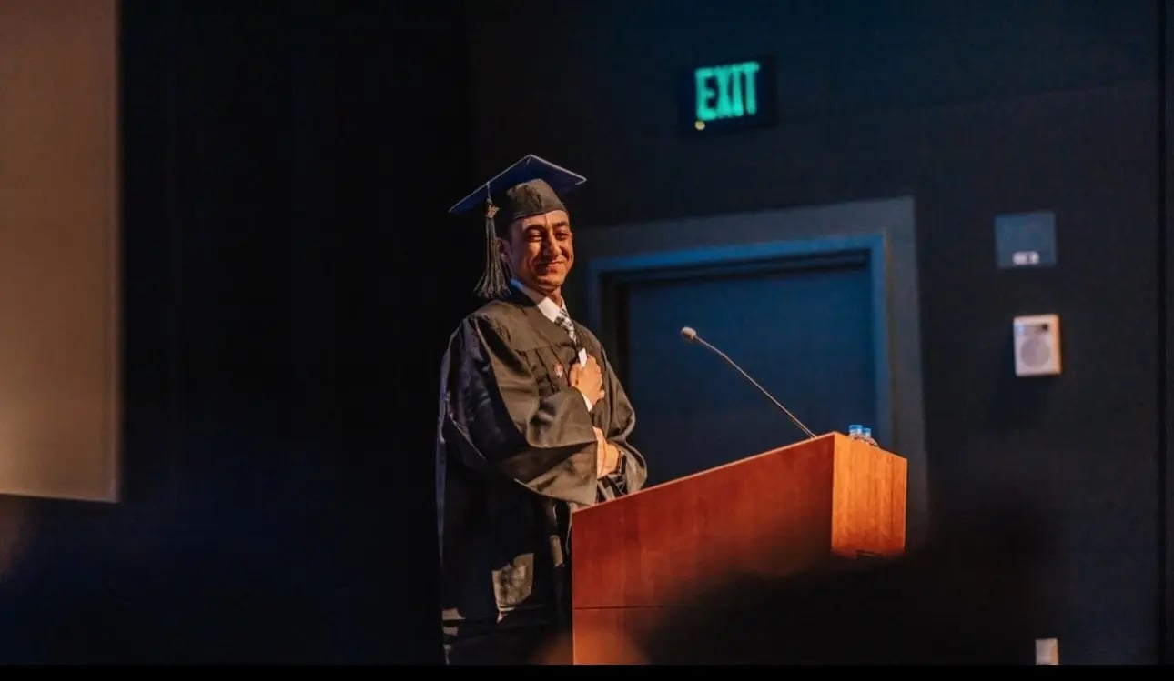 Ali at graduation Ali at graduation